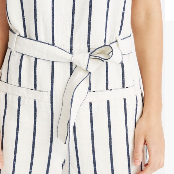 Madewell Striped Pull on Jumpsuit in Marta Stripe - Picture 4 of 12